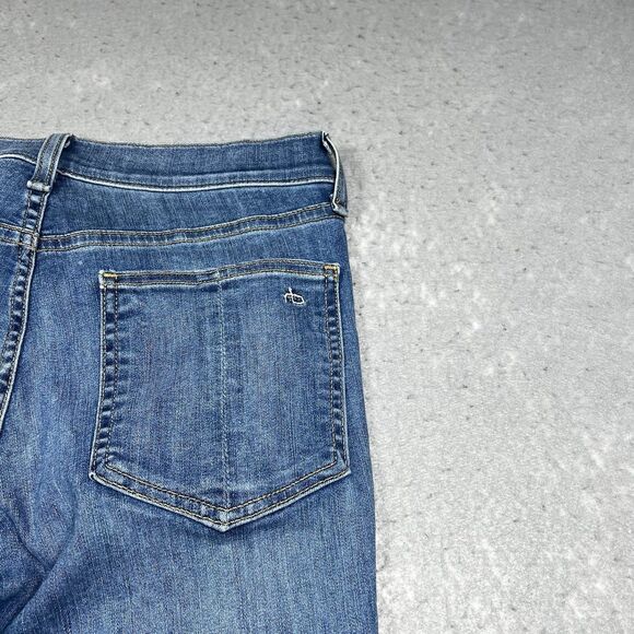 Rag and Bone Jeans Womens Size 28 Blue Dark Wash High Rise Skinny Denim Pockets - Picture 10 of 14